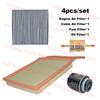 4pcs Filter Set For BYD Song Plus Song Pro (2nd Gen) 1.5T BYD476ZQD Engine Cabin Air Fuel Gas Oil Filter Parts