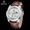 BENYAR Reloj de lujo de primera marca, movimiento japonés informal de cuarzo, reloj de cuarzo deportivo resistente al agua de primera marca para hombres