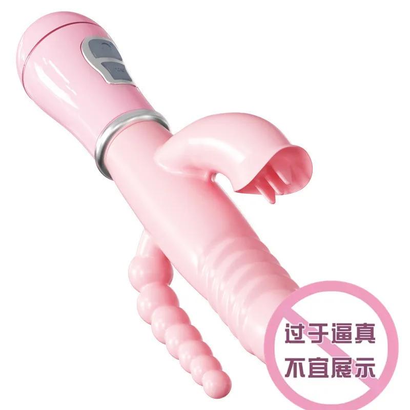 2-in-1 Licking Tongue & Vibrating Massager 12 Modes Female Clitoral G-Spot Stimulator USB Chargeable Adult Sexuality Product Toy