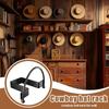 Cowboy Hat Holder 4X Cowboy Hat Organizer Storage Shelf With Hooks For Western Baseball Caps Heavy Duty Space Saving