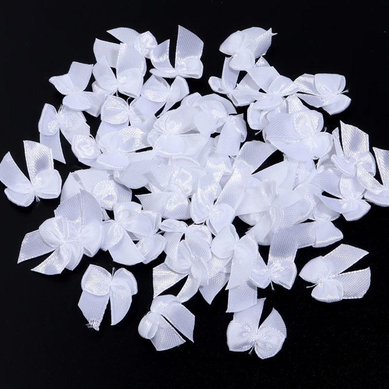 100 Pcs/set Princess children's bow tie clothing headdress accessories DIY accessories polyester thread tie mini bow tie