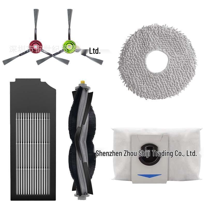 Ecovacs X1/T10 Staubsaugerzubehör: Staubbeutel, Wischmopp, Walzenbürste, Seitenbürste, Filter