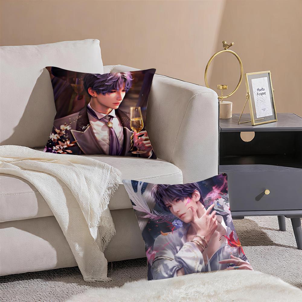 Game Rafael Love DeepspaceCool Cushion Cover Pillowcase Short Plush Invisible Zipper Room Sofa Cushion Cover
