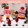 Playful Christmas Snowman Figurine With Cozy Fabric And Stylish Knit Hat For Holidays