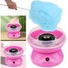 Electric DIY Sweet Cotton Candy Maker Marshmallow Machine with 10 Bamboo Sticks Mini Portable Cotton Candy Sugar Floss Machine