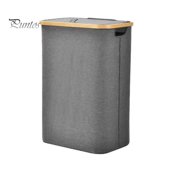 

Узкая корзина для белья, корзина для грязного белья с крышкой, большой вместимостью, дизайн с ручкой, складная многофункциональная корзина для одежды серый