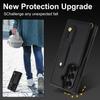 Compatible Samsung Z Fold7 Crossbody Case: Fits Fold6/5/4, with Wrist Strap & Card Holder.