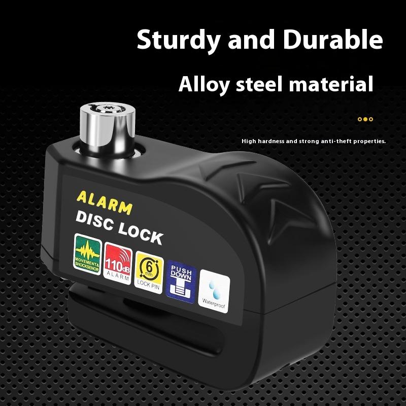Fahrradschloss Fahrrad Scheibenbremsenschloss Alarm Schutz Elektrische Schlösser Motorrad Bremsscheibe Diebstahlsicherung Schlösser Fahrradausrüstung