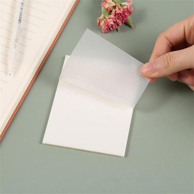50/100 Sheets Transparent Waterproof Posted It Pads Notepads Posits for School Stationery Office Supplies