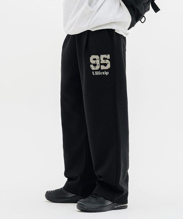 ULIFEZIP 95 Lettering Wide Sweatpants 2 Colors [Ulzt_0005]