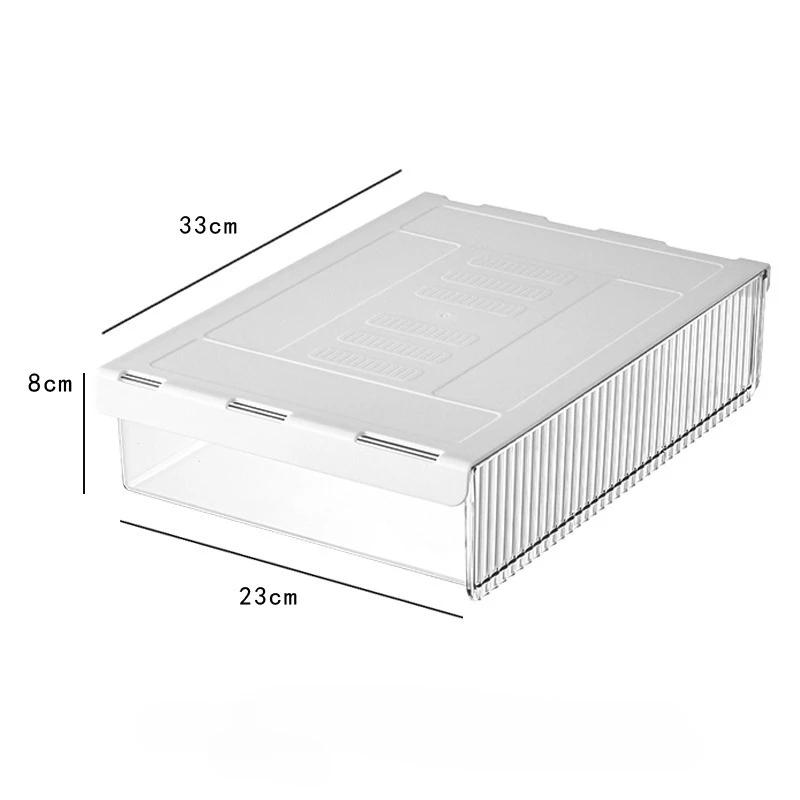Invisible Drawer Style Storage Box Under The Table Save Space Household Storage Box High-capacity Sliding Rail Buckle Containers
