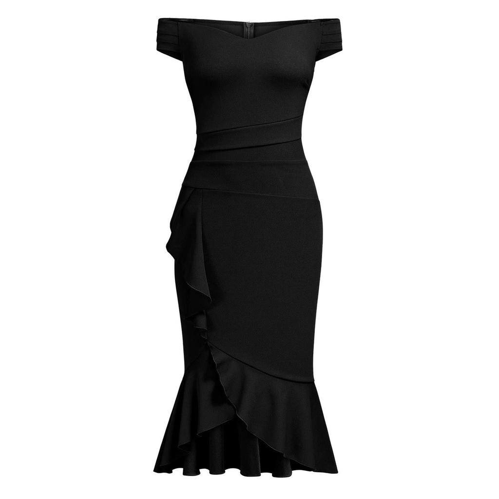 Dámské šaty s rozparkem v pase s výstřihem do V a výstřihem do V