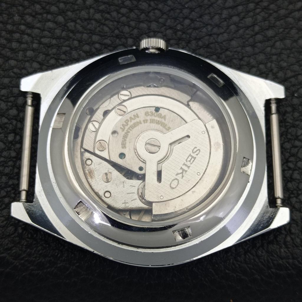 JAPAN VINTAGE REFURBISHED SEIKO 5 AUTOMATIC 6309A MENS RED DIAL WATCH a441331-5