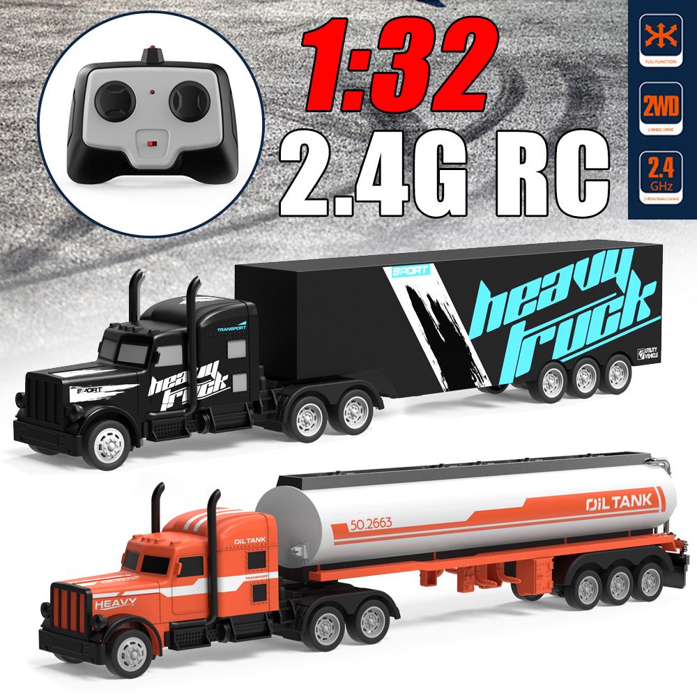 Buy 132 2.4G RC Remote Control Model Car Tank Cargo Truck Toys For