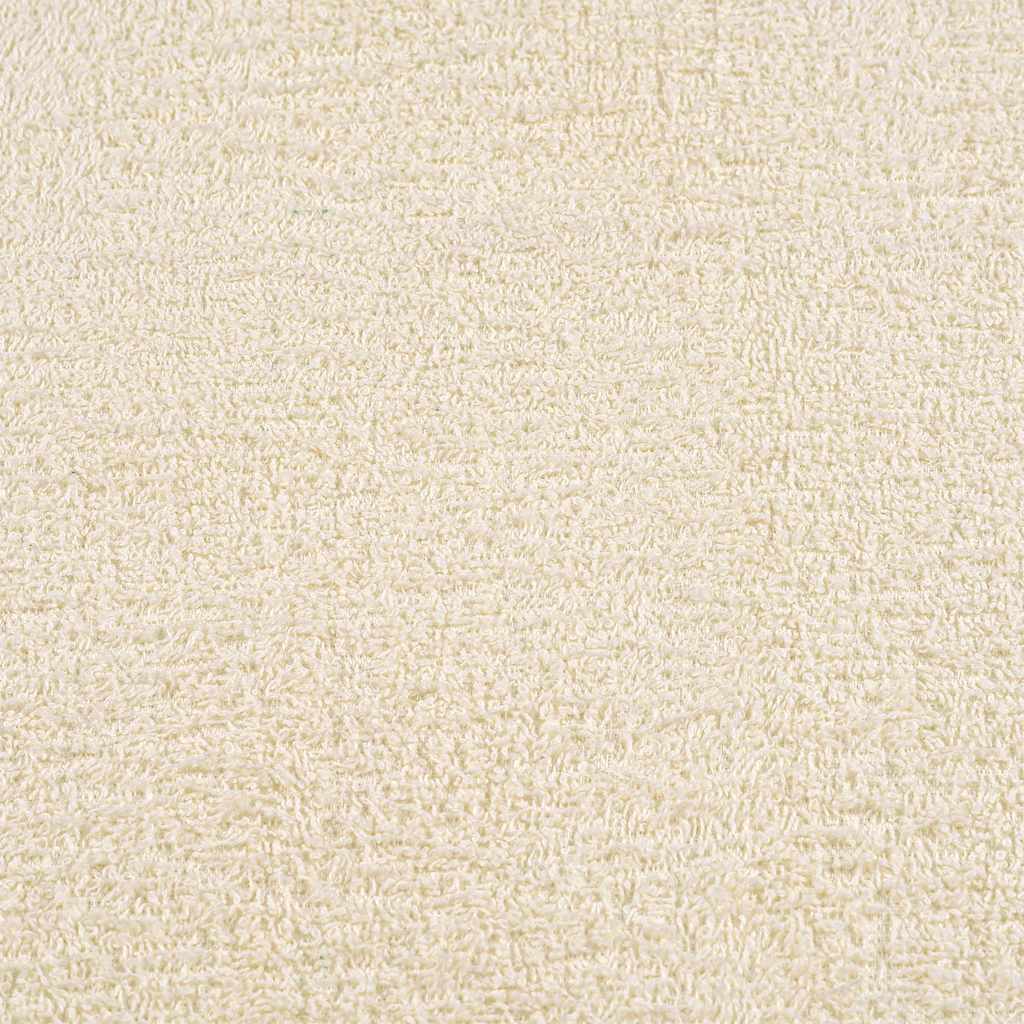 Vidaxl Ręczniki, 2 Szt, Kremowe, 100X200 Cm, 360 G/M², Bawełna 100%