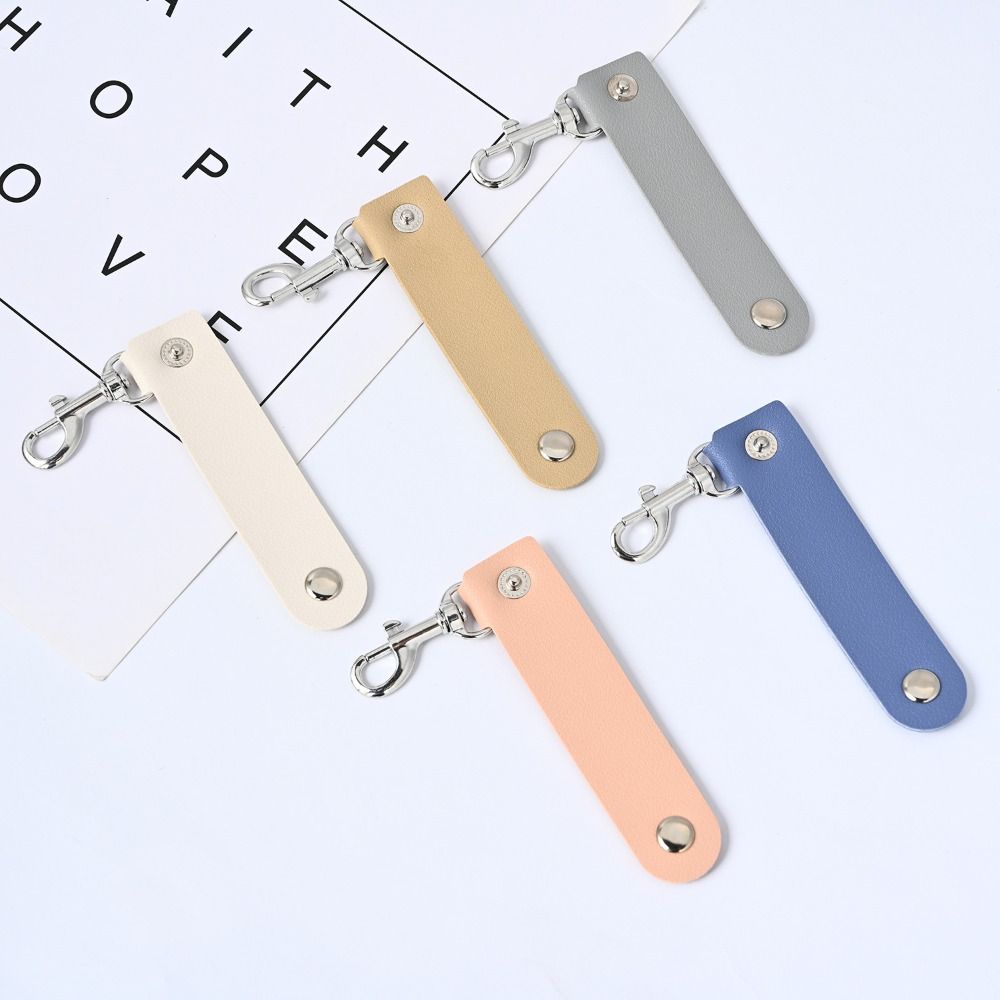 

Ремешок для ключей от машины с защитой от потери, простой поясной кошелек, брелки, портативный брелок из искусственной кожи для мужчин чёрный