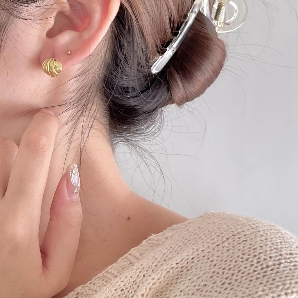 Wind Ohrringe Geometrisch Damen Einfach Retro Mode Ins Stil Muschel