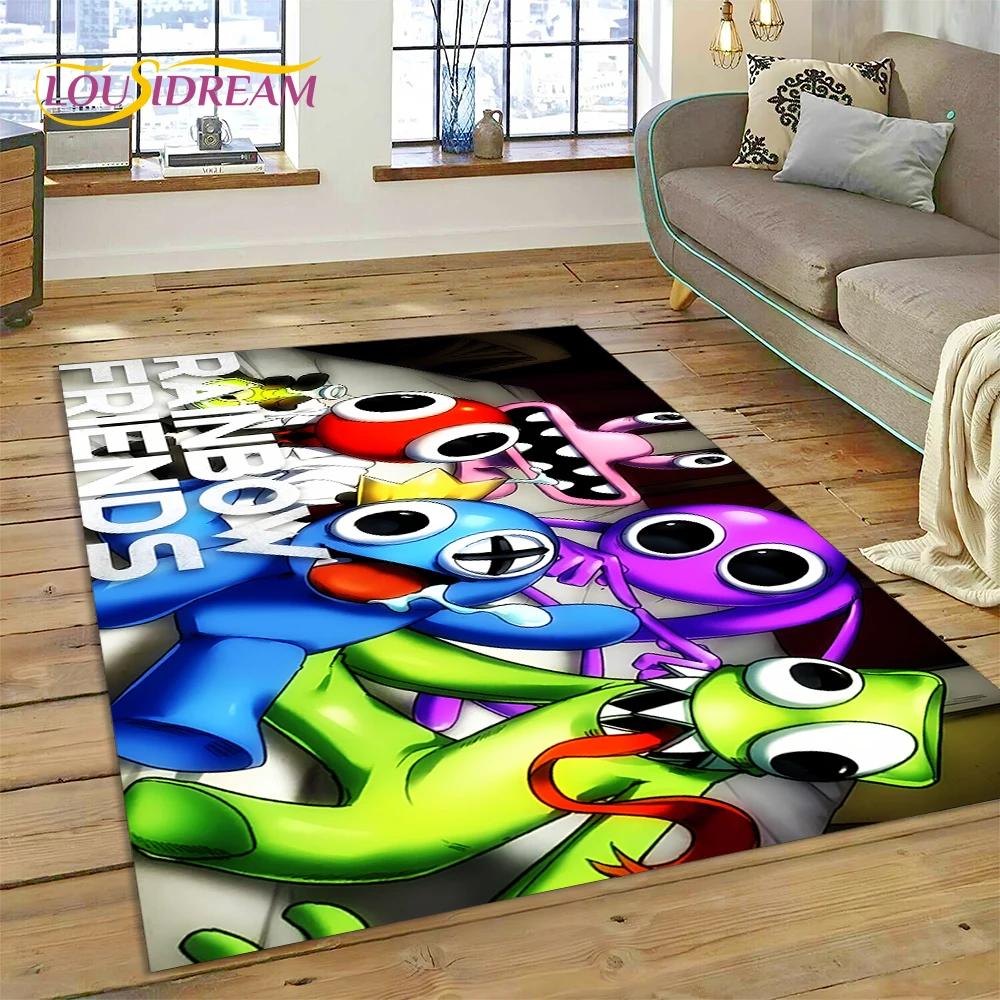 27 Style 3D R-Rainbows Friends Cartoon Carpet Rug for Home Living Room Bedroom Sofa Doormat Decor,kids play Non-slip Floor Mat