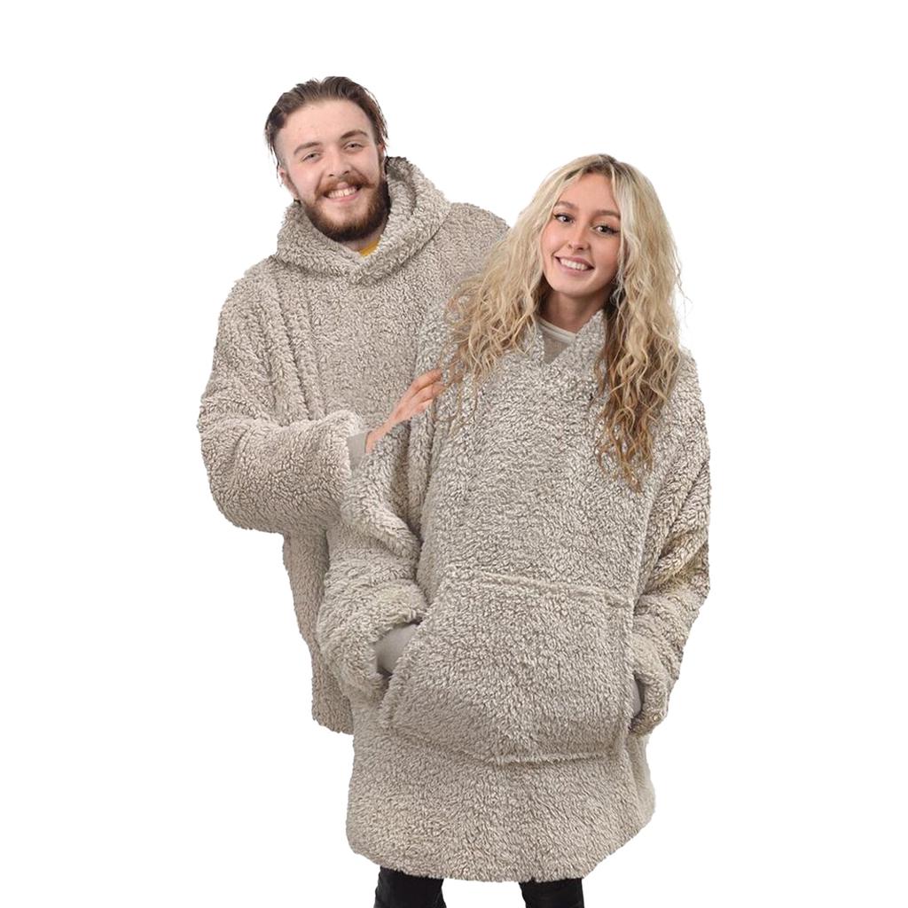 Unisex mikina s kapucí pro dospělé Teddy Fleece se stuhou