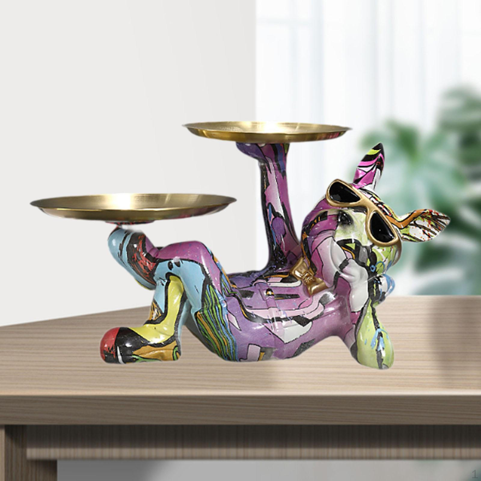 

Фигурка брелок для безделушек симпатичный настольный органайзер косметическая скульптура из смолы 13x7.4x6.7 Style C