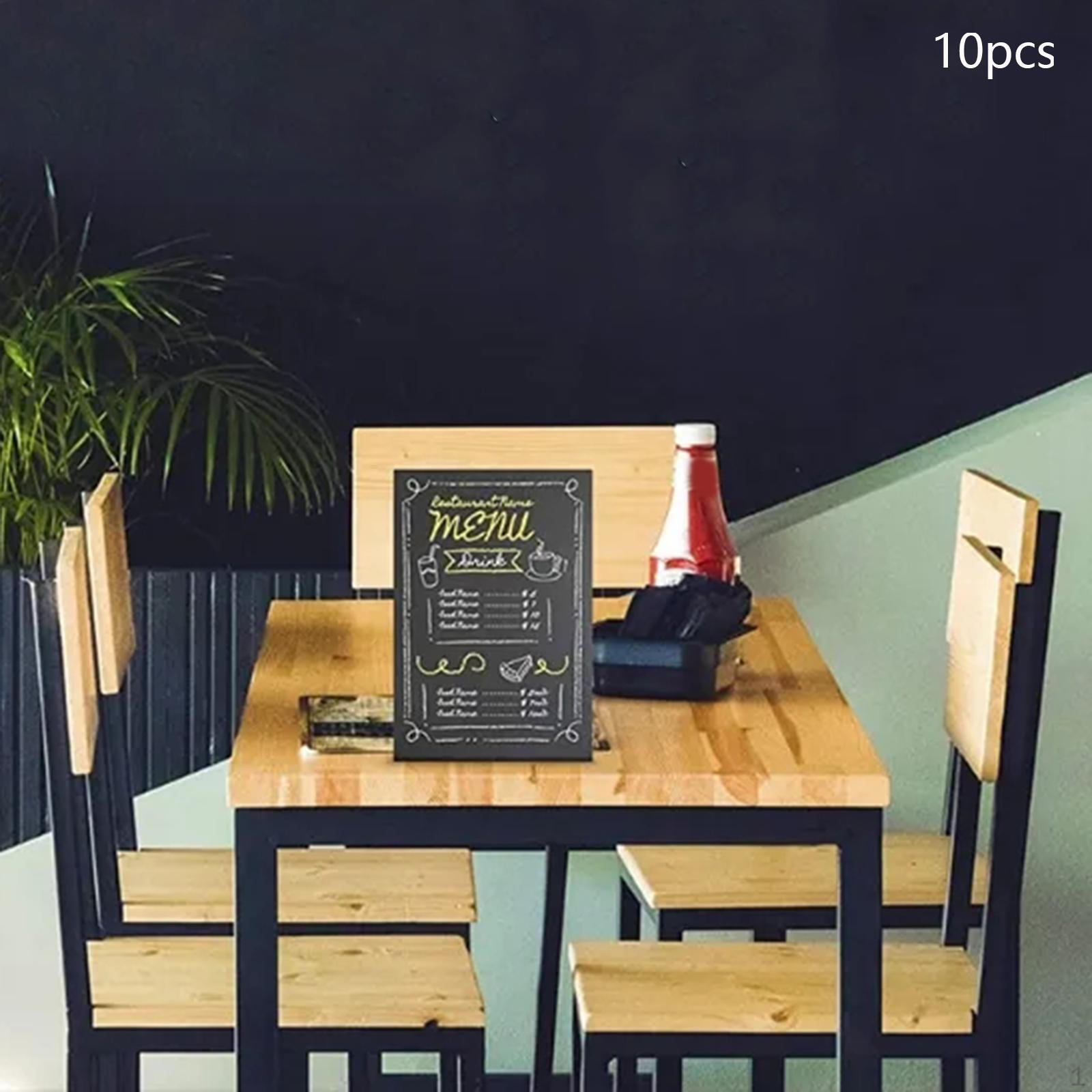 10Pcs Mini Chalkboards Signs Small Blackboard L Shaped Wedding Party Decor Slate Board Food Labels