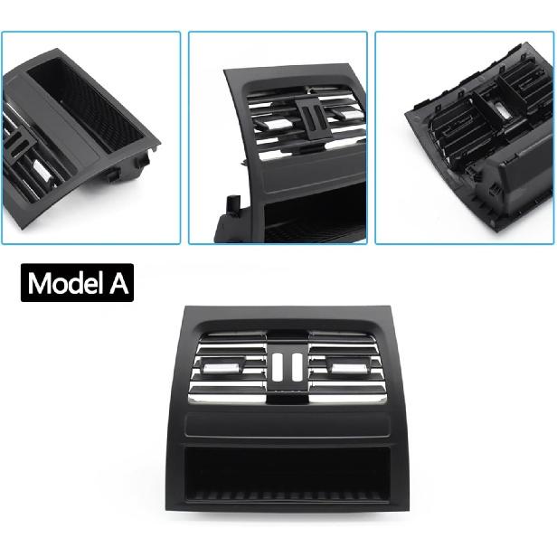 Car Rear Fresh Air Conditioning AC Vent Grille Outlet Panel Compatible For BMW 5 Series GT F07 528i 535i 550i 2010-2017(Rear Model C)