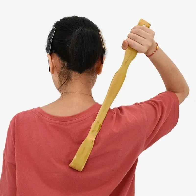 Portable Itch Reliever Bamboo Back Scratcher - Lightweight Durable, Body Massager, Travel Friendly Adult Scratchers