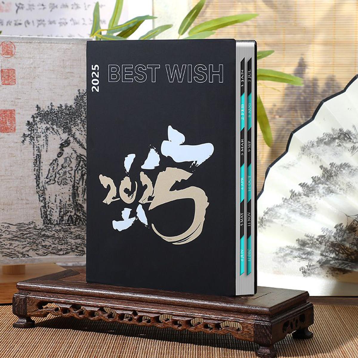 

Ежедневник формата А5, кожаный ежедневник на 2025 год, студенческий блокнот на 365 дней, утолщенная книга для записей деловых встреч, служебные записки, 202 листа, 404 страницы a5