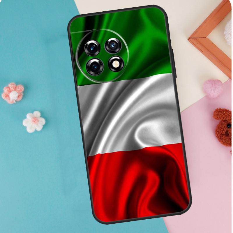 Italy Flag Case For OnePlus 13T 10T 8T 10R 12R 13R 15R 11 12 13 15 Nord CE 5 2 3 4 Lite N20 N30 Cover