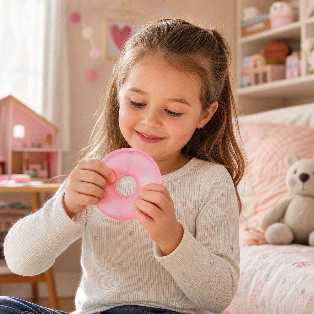 Soft Decompression Sensory Toy Stress Ring Gel Squishy Toy Anti-Anxiety Squeeze Object Pinch Toy