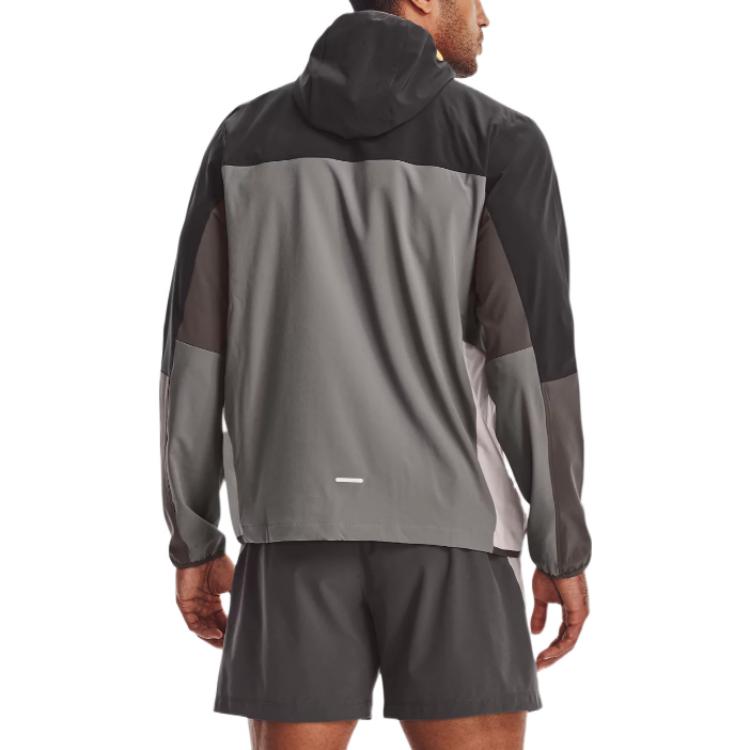 Under Armour Terrain Color Block Half Zip Hoodie Men hoodies Coal Jade 1373735-294