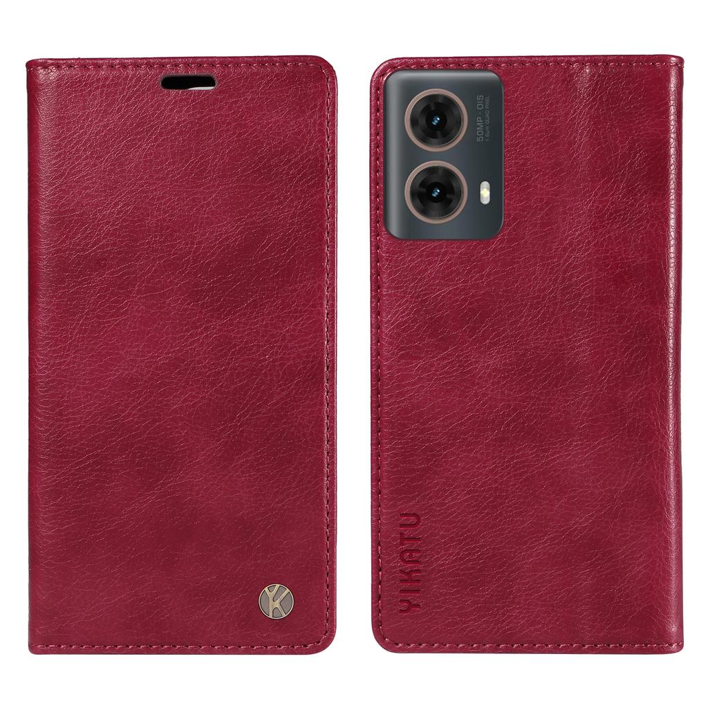 For Motorola Moto G85 5G/S50 Neo 5G Wallet Case Litchi Texture Leather Phone Cover