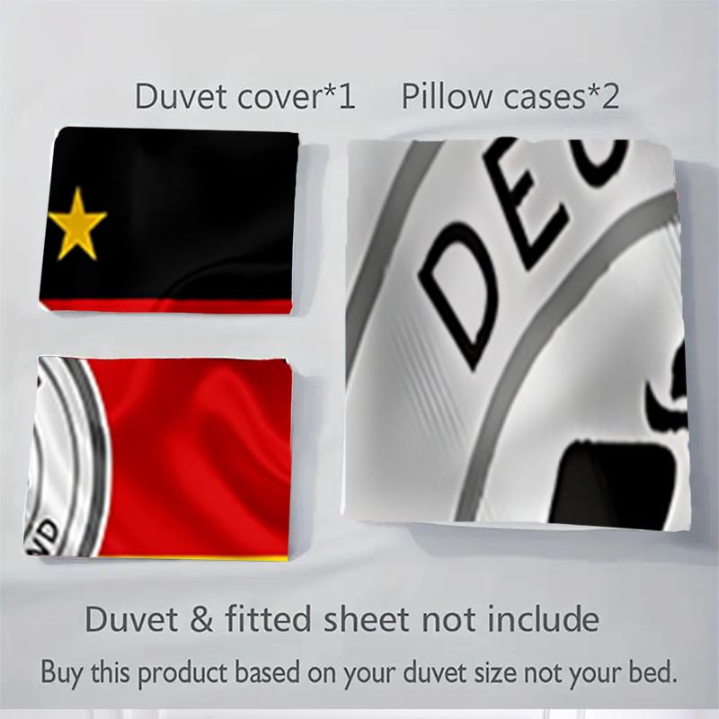 3Pcs German Football Federation Emblem Bedding Sets For All Sizes New 3D Printed Bed Cover Comforter Duvet Cover Pillowcase Bedroom Decoration