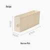 Anqin Foldable Narrow Storage Box - White Fabric