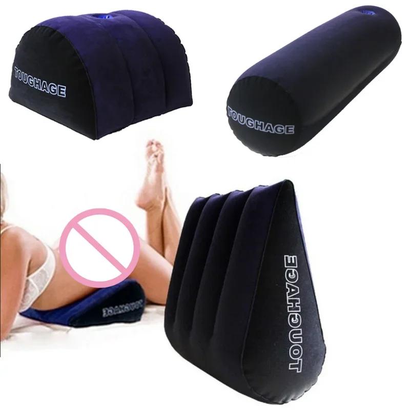 Toughage Soft Comfortable Inflatable Sex Pillow Cushion Enhanced Erotic Sex Positions Wedge Sexual Life Adult Game Furniture