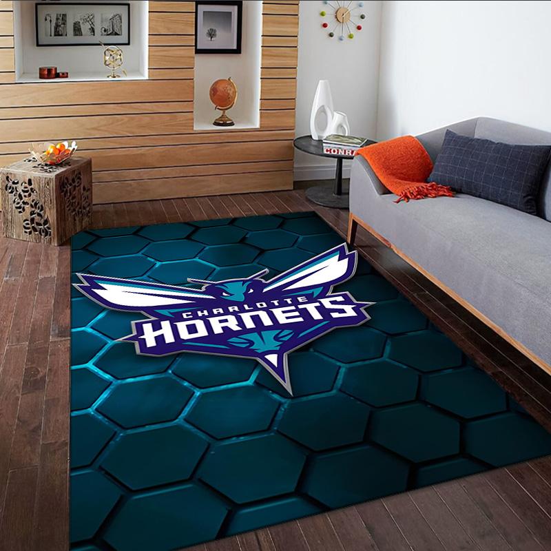Charlotte Logo Art Carpet, Kitchen Rugs, Yoga Mat, Non-Slip Mats, Rug for Bathroom, Living Room bedroom, Camping Rugs Christmas Gift