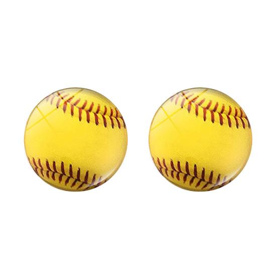 2 Stuks 25 MM Rugby Koelkastmagneet Synthetische Hars Woondecoratie Mini Voetbal Honkbal Volleybal Magnetron Koelkastmagneet Sportliefhebbers