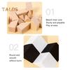 1 Set Hidden Puzzle Building Block Toy Brain Teaser Black White Wooden Block Board Game Toddlers Color Shape Learning Focus Training STEM Educational