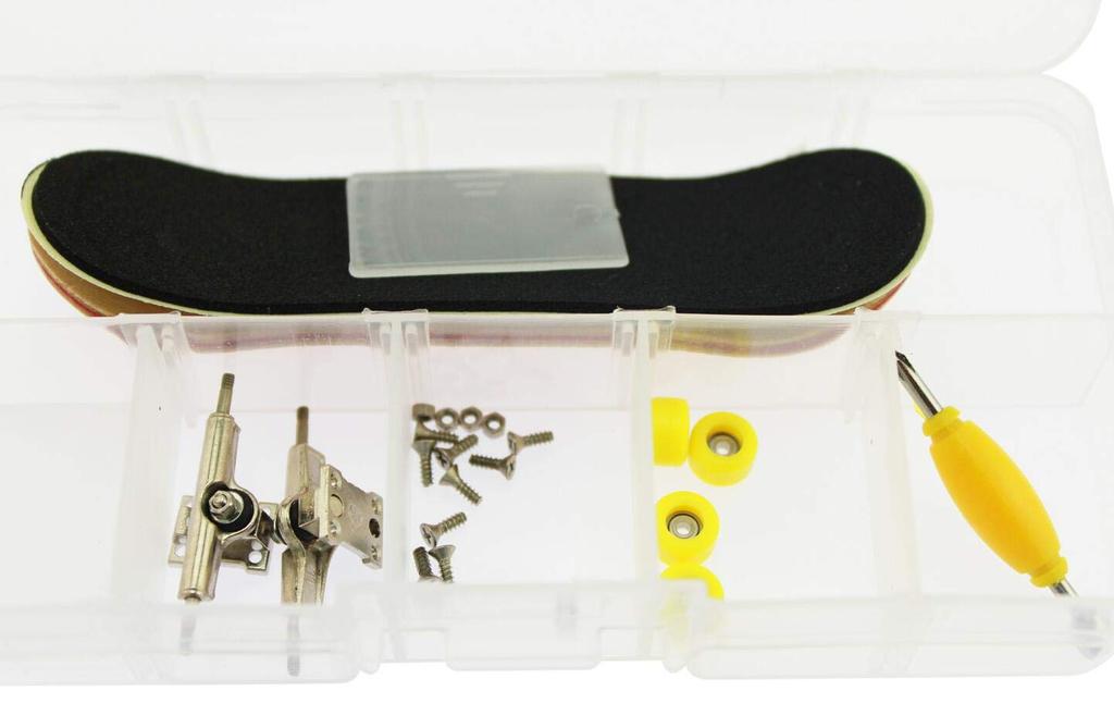 DIY Fingerboard Skateboard with Wheel Assembly Screwdriver Case Included Olive-G Bearings, Required, &