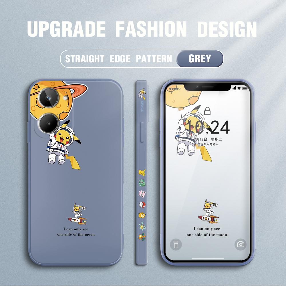 Cute Cartoon Astronaut Phone Case for iPhone 15 14 13 12 11 Samsung Galaxy S23 S22 A52 A52S Soft Full Protection Square Liquid Silicone Cover