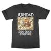 Adhd D Side Quest Forever Dnd Funny Rpg Gamer T Shirt Vintage Soft Homme Streetwear Breathable Stretched