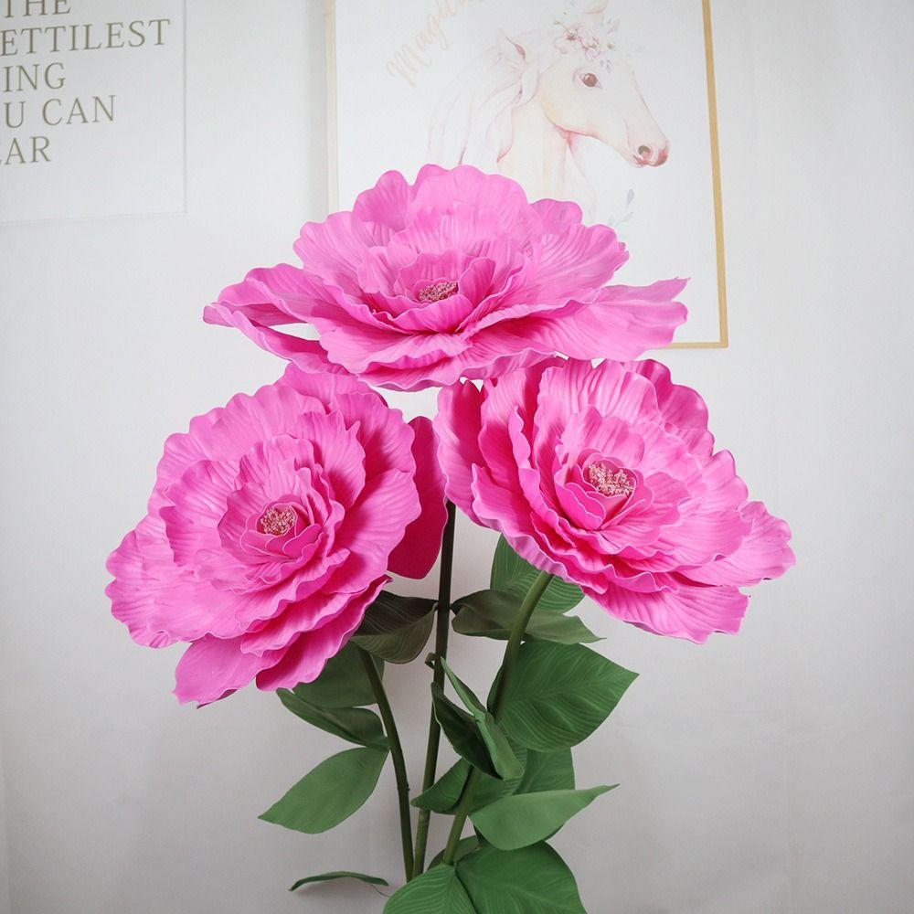 Foam Material Giant PE Foam Peony Giant Size Wedding Accessories  Home Decoration