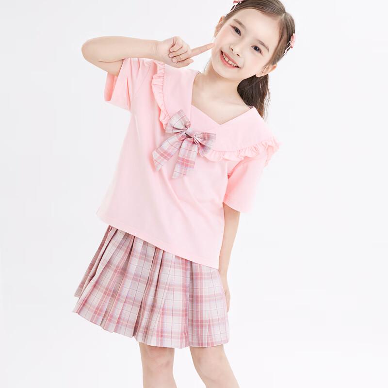 Girls' JK Style T-shirt & Skirt Set