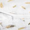 Decorative Pillowcase, Feathers, White