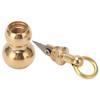 Multifunctional Brass Mini Knife Gourd Shaped Small Knife Keychain Pendant for Package Opening Traveling