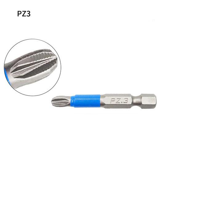 karrychen 12pcs//Set 50mm Screwdriver Bit Set 1//4 Hex Shank Anti Slip Phillips Drills Tool