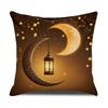 Gold Printed Pillow Case Atmosphere Decoration Oil Lamp Seat Cushion Living Room Home Sofa Pillow