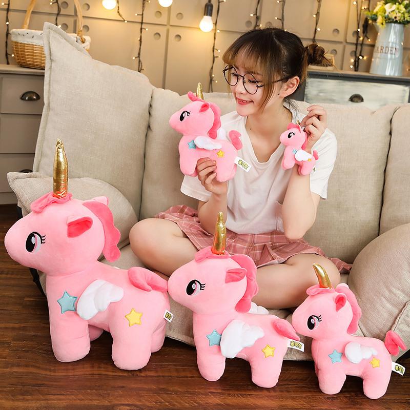 Internet celebrity doll unicorn doll send girl girl heart holding sleeping pillow plush toy cloth doll bed