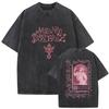 2026 New Album Heads Melanie Martinez Vintage Washed T Shirts Men Women's Fans Fashion Aesthetic Short Sleeve T-shirt Streetwear