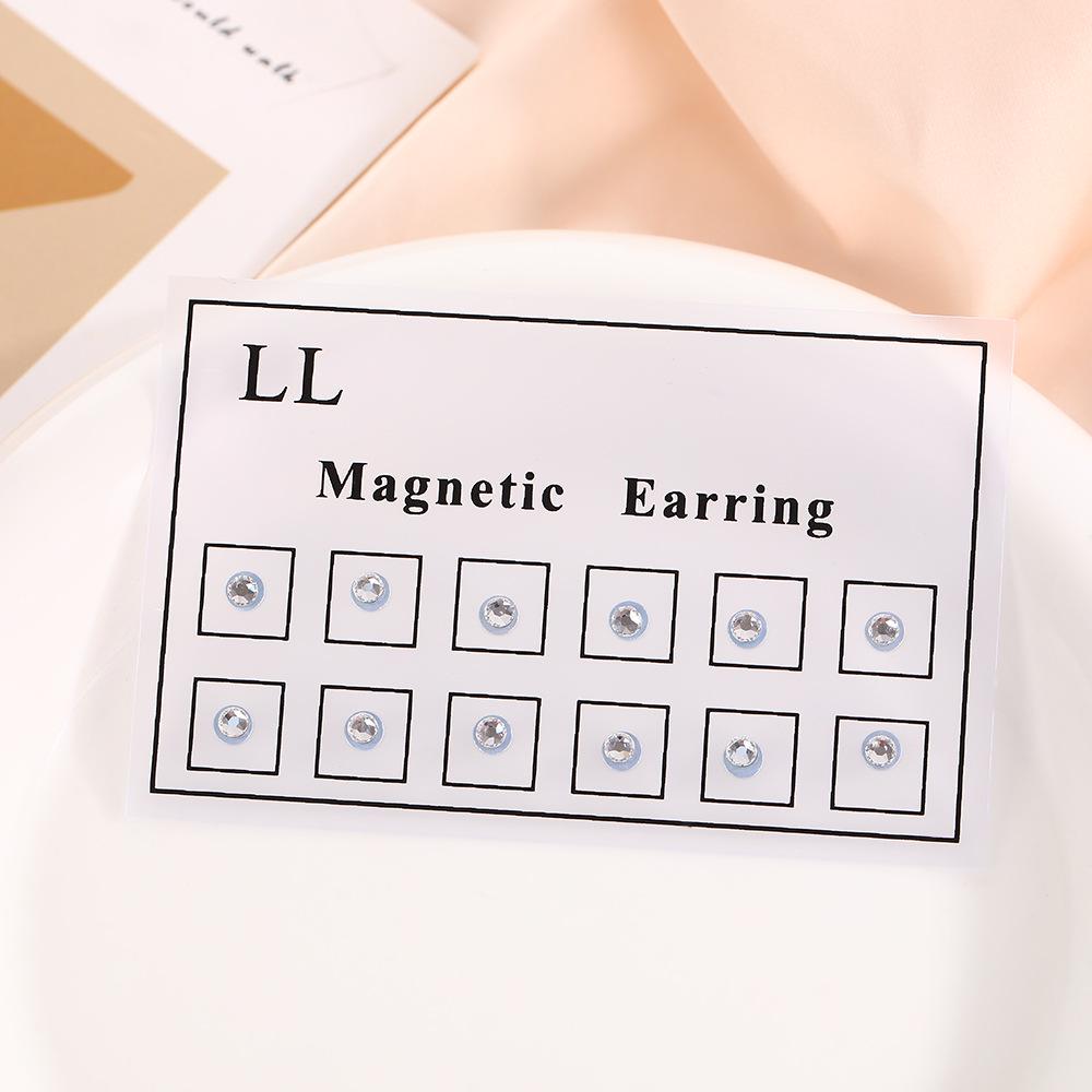 Colored Mini Magnetic Clip-on Earrings and No-Piercing Magnetic Nose Studs